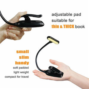 Lampe de lecture flexible à 9 LED rechargeable par USB pour liseuse <span class=keywords><strong>Kindle</strong></span> - Product Image 2