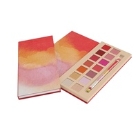 Palette de maquillage pour les yeux en carton écologique de haute qualité, nouvellement conçue, avec motif d'impression vierge, emballage en papier métallisé