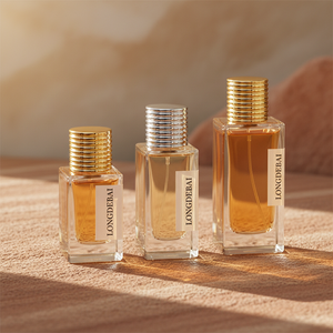 Botella de Perfume de Vidrio Rectangular Simple y Vacía, 30ml 50ml 100ml, Botella de Perfume de Vidrio Transparente con Caja de Empaque - Product Image 3