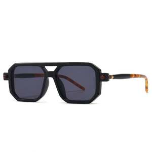 Gafas de Sol Cuadradas con Doble Puente, Anti Luz Azul, con Protección UV400, Unisex, con Logotipo Personalizado - Product Image 6