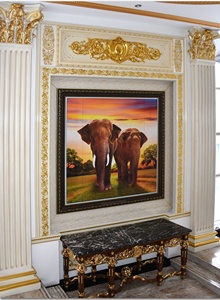 Banruo phong cách nghệ thuật 3D PU Trần gạch tấm Tường đúc nhựa bảng tường cho trang trí nội thất - Product Image 4