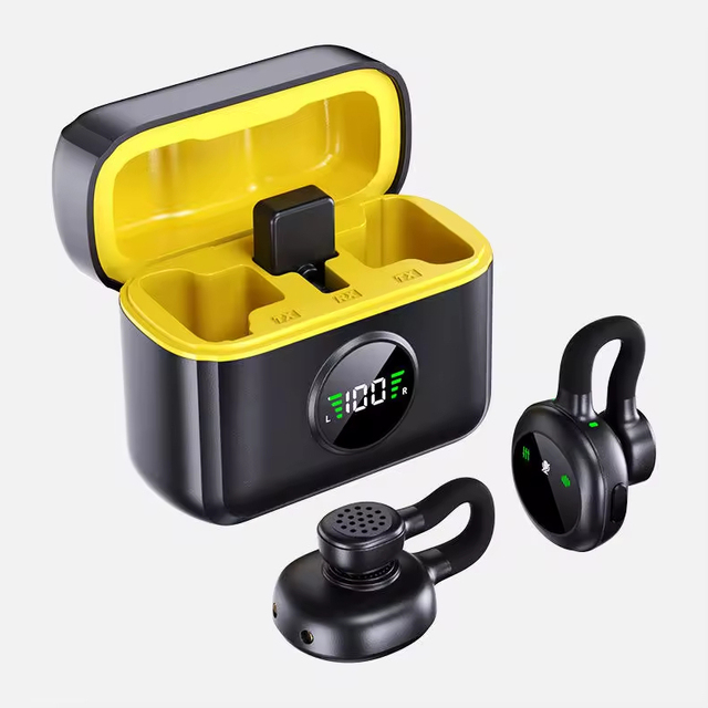 Portable Mini Dynamic Microphone Wireless Lapel Microphone with Charging Case for Vlog Video Noise-Free Wireless Microphone