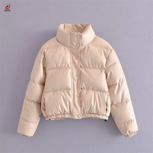 Chaquetas Bomber Cortas Acolchadas de Algodón para Mujer, Color Sólido, Reversibles, Impermeables, con Cierre de Cremallera, en Oferta - Product Image 3