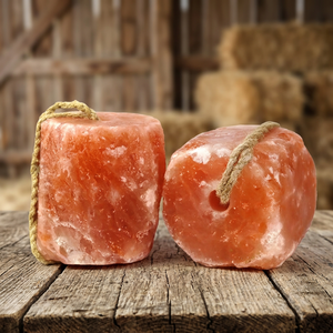 Sal del Himalaya Demaro, Sal de Roca Natural con Cuerda para Ganado, Caballos y Perros, Tamaño Grande, Calidad Premium, Alimento para Animales - Product Image 1
