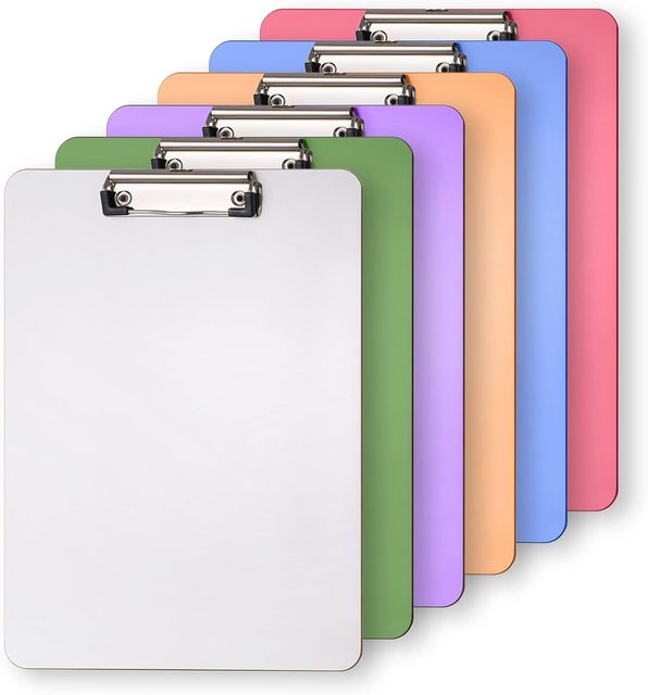 Recycled Paper Clipboards Assorted Colors Standard A4 Letter Size ECO Friendly File Folder