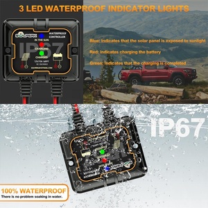 20W 12V panel năng lượng mặt trời Kit pin linh hoạt nhỏ giọt charr duy trì nâng cấp điều khiển có thể điều chỉnh gắn khung thuyền panel năng lượng mặt trời - Product Image 3