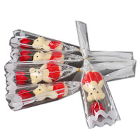 Ours en peluche personnalisé, bouquet de fleurs en peluche, ours en peluche pour cadeau de la Saint-Valentin