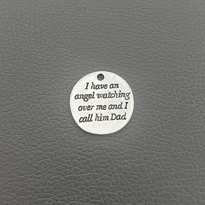 Pendentif en alliage de zinc avec inscription en lettres anglaises, accessoire de bijouterie, best-seller du commerce transfrontalier Zibi - Product Image 5