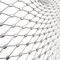 Grillage en fil d'acier inoxydable pour décoration, clôture, câbles, filet de protection flexible en acier, grille de sécurité 30 50 70 100mm