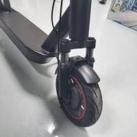 Trottinette électrique pliable 500W 10 pouces en alliage d'aluminium à deux roues pour adultes, haute endurance, absorption des chocs, capteur numérique