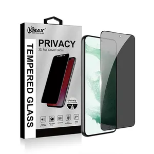 Anti Spy 2.5D 3D 9H Tempered Glass Screen Protectors For Samsung S22 S21 Fe S20 S23 S24 A05S Bubble Free Privacy Glass Films