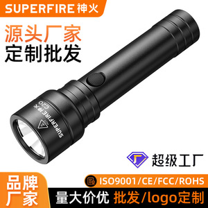 Superfire C20 <b>Led</b> <b>Flashlight</b> 4000Mh Rechargeable Battery Portable Outdoor High Brightness Mini Torch Light - Product Image 4