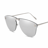 Nouvelles lunettes de soleil de style coréen, lunettes de soleil sans monture tendance, populaires auprès des influenceurs, UV400, idéales pour la conduite