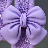 Bougies d'anniversaire prêtes à être expédiées, nœud violet, ensemble de chiffres de 0 à 9, boîte individuelle, bougie violette pour la décoration de gâteaux, anniversaire