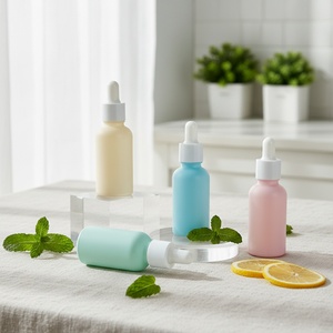 Botellas de Vidrio con Gotero Redondas Mate de 20ml, 30ml y 50ml, Coloridas, Personalizadas, para Aceites Esenciales y Sueros - Product Image 1