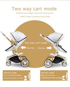 Cochecito personalizado Chaise Bercante <span class=keywords><strong>Bebe</strong></span> para niños grandes, andadores de viaje portátiles de lujo ligeros plegables de alta calidad - Product Image 2