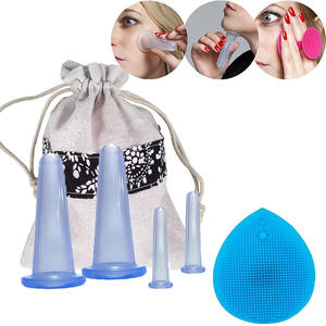 Ensemble de ventouses pour le visage <span class=keywords><strong>machine</strong></span> de ventouses d'aspiration sous vide de massage pour la thérapie du visage hijama ensemble de tasses <span class=keywords><strong>ventouse</strong></span> en silicone ensemble de ventouses pour le visage - Product Image 4