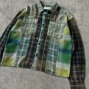 Heavyweight Oversized Plaid Shirt Anti-shrink High Quality Oversize Casual <strong>Customize</strong> <strong>Design</strong> OEM <strong>Service</strong> Shirt - Product Image 3