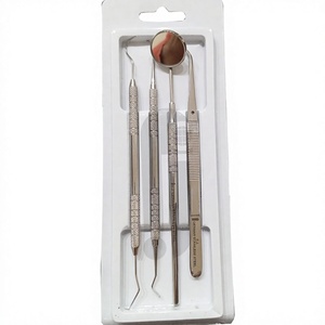 Kit de Examen Dental Básico con Certificación CE, Reutilizable, con Empuñadura Ergonómica, Clase I, Juego de Diagnóstico de 3 Piezas, Instrumentos Quirúrgicos de Grado A+ - Product Image 1