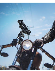 SLKE alliage d'aluminium 360 Rotation antidérapant rétractable réglable Cache moto <span class=keywords><strong>Mobile</strong></span> support pour téléphone portable - Product Image 5