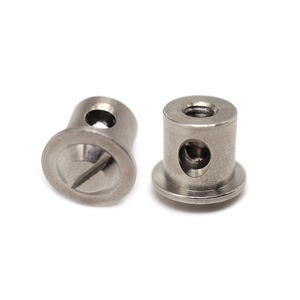 Tuercas de Seguridad Ranuradas de Cabeza Plana, Mecanizadas por CNC de Alta Precisión, Personalizadas, de Acero Inoxidable Plateado - Product Image 6