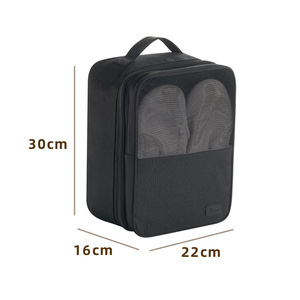 Toptan yeni stil yenilenebilir su itici kalınlaşmış kumaş ayakkabı saklama çantası Modern tasarım seyahat paketi üç çift ayakkabı - Product Image 5