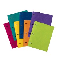 Carpeta de Hojas Sueltas A4 de 3 Anillas, Serie Colorida, Páginas Internas Desmontables, Papel Autoadhesivo Doble, Bloc de Notas, Carpeta de Almacenamiento