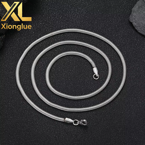 Stainless Steel Flexible <b>Snake</b> Link <b>Chain</b> Waterproof Rpse <b>Gold</b> Silver Black Minimalist Necklace for DIY Jewelry Making Findings - Product Image 2