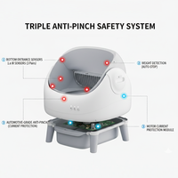 Mini toilette automatique pour chat, nettoyage intelligent par capteur, gestion par application, grande capacité, écologique, compacte et peu encombrante