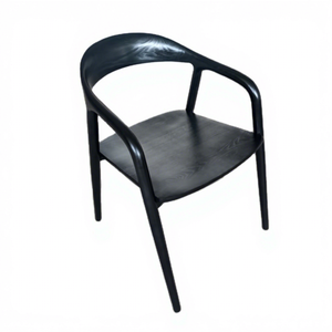 <span class=keywords><strong>Sedie</strong></span> da pranzo moderne per interni di fascia alta in legno massello di frassino/legno di faggio nero con bracciolo per sala da pranzo - Product Image 1