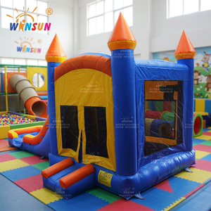 WINSUN Castillo Inflable con Tobogán, Trampolín, PVC Ignífugo, Certificado CE, Sin Plomo, Impermeable, Tamaño Personalizable - Product Image 1