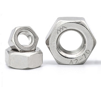 Mur Baut Setengah Pengunci Hex Jam Nut 304 A2 Stainless Steel M3 M4 M5 M6 M8 M10 M12 M14 M16 X 1.75 Mur Hex Raksasa