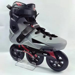 YSMLE Patins à Roues Alignées de Vitesse Professionnels pour Adulte, Haute Performance, 3 Roues de 110 mm, pour Extérieur et Freestyle - Product Image 3