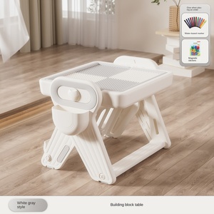 Nouveau jouet pour enfants 2025, tableau à dessin, <span class=keywords><strong>jeu</strong></span> de puzzle, 4-6 ans, blocs de construction en plastique assemblés, gros grains, table - Product Image 6