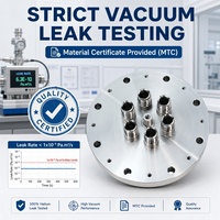Bride de traversée multi-ports en acier inoxydable 304/310/316 sur mesure, refroidie par eau, pour usage industriel, logique de vide complexe, OEM