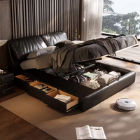 Ensemble de table à manger au design italien moderne, chaises en velours, mobilier de salle à manger de luxe, design complet pour villa, armoire de cuisine