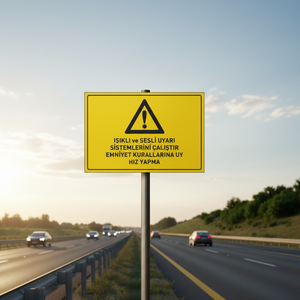 Respete las Reglas de Seguridad, Active los Sistemas de Advertencia con Luz y Sonido, Señal de Tráfico Reflectante Contra la Exceso de Velocidad, Señal de Prohibido Exceder la Velocidad - Product Image 3