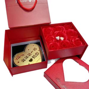 Dulce de San Valentín en Forma de Corazón de Oro Puro 999 para el Festival Qixi, Amor520 - Princesa del Corazón, ¡Que Te Hagas Rico! - Product Image 5