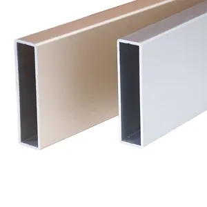 Tubo quadrato del canale della porta pieghevole dell'estrusione di alluminio del fornitore del profilo di alluminio della cina