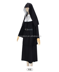 Costumi da suora donna Maria medioevo Cosplay rinascimentale abito Vintage da suora festa di Halloween spettacolo di carnevale Set di abbigliamento - Product Image 3