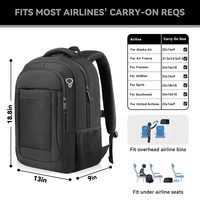 Sac à dos minimaliste pour homme avec logo personnalisé, idéal pour les trajets professionnels, grande capacité, tendance, pour ordinateur portable 17 pouces