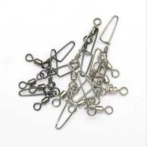 Fishing Tackle Accessories Snaps Swivels Connector Fishing Brass Stainless Steel Barrel Snap Connectors Fishing Swivel Hook
