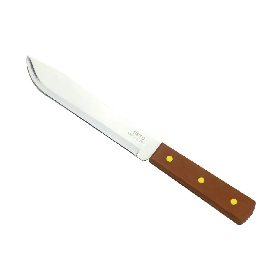 Wholesale custom logo cheap multifunctional sharp fruits vegetables wood handle kitchen knives knife