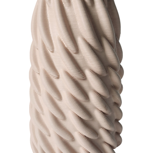 Vaso in ceramica contemporaneo con design stampato in 3D per soggiorno e decorazioni per la casa - Product Image 4