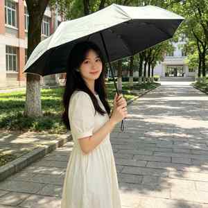 Parapluie pliant entièrement automatique de 21 pouces avec revêtement noir anti-UV pour les jours ensoleillés et pluvieux - Product Image 2