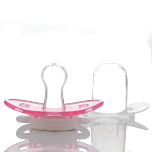 Set di 3 Ciucci in Silicone Liquido <span class=keywords><strong>Rosa</strong></span> per Neonati, Ciuccio per Dormire e Giocare - Product Image 5