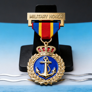 Trending Factory Custom Medals Sports Metal Logo Enamel Award Medal 2d 3D Gold Silver Football Soccer Custom Medals with <b>Ribbon</b> - Product Image 1