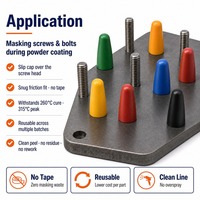Kit de capuchons de masquage en silicone essentiels (M3-M10) 170 pièces
