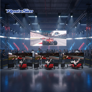 RenixSim Parc d'attractions, cockpit de simulation de course automobile F1 avec retour d'information en temps réel, Plug & Play, mouvement complet 4 DoF, course automobile - Product Image 1