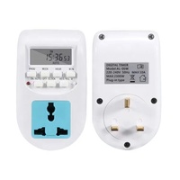 Minuteur numérique programmable hebdomadaire à 7 jours avec mini-écran LCD, prises automatiques multifonctionnelles pour usage domestique